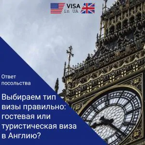 Тип візи в Англію: як обрати